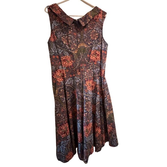 Lindy Bop Ophelia dress XL William Morris "Honeysuckle" print fabric - Picture 3 of 6